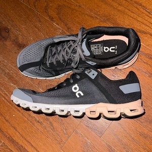 On Cloudtec - pink, gray, white